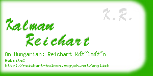 kalman reichart business card